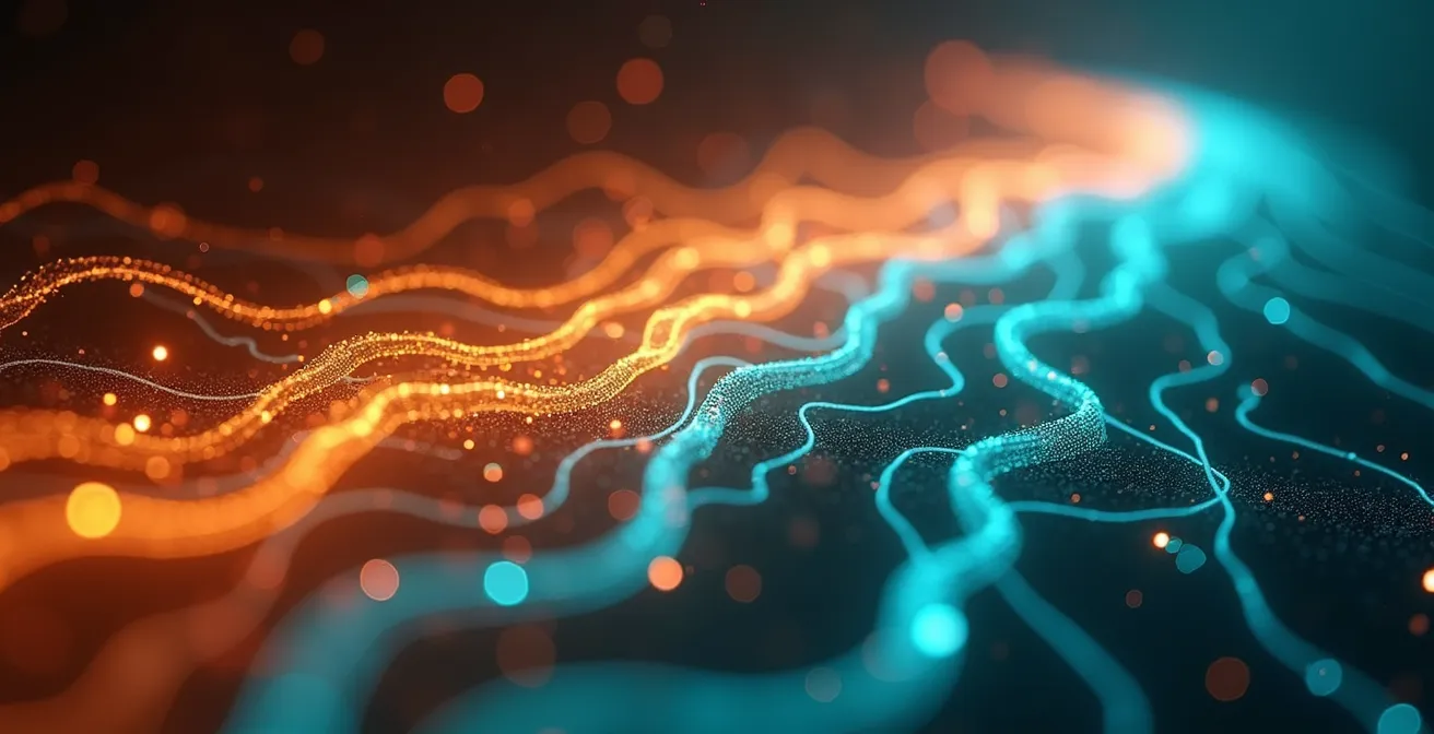 Vue artistique du cerveau montrant l'activation du système parasympathique pendant la méditation