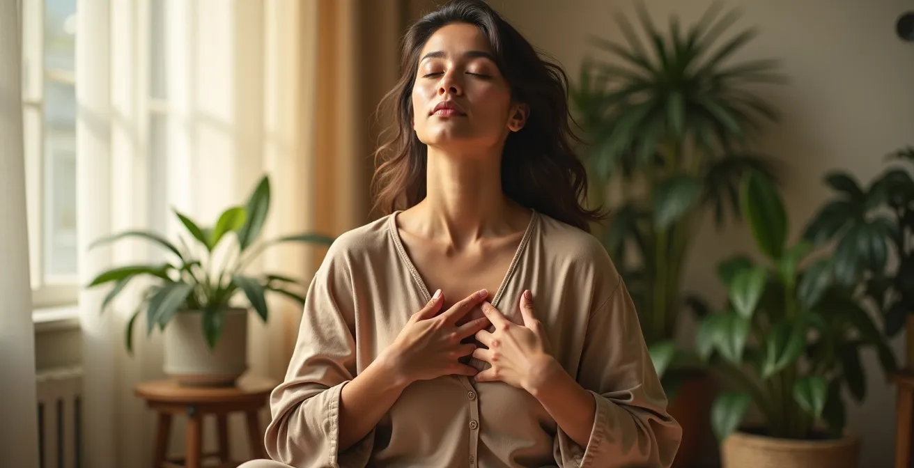 Visualisation du nerf vague reliant le cerveau à l'intestin avec représentation des flux énergétiques