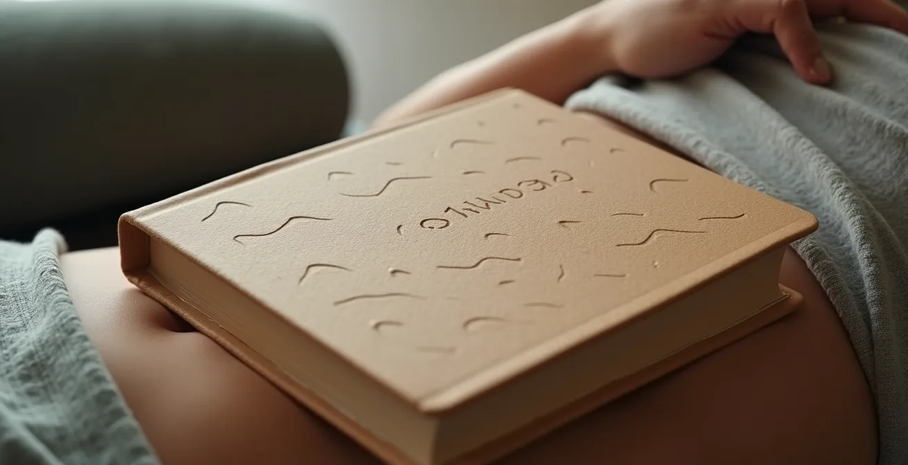 Personne allongée avec un livre posé sur le ventre pour tester sa respiration diaphragmatique