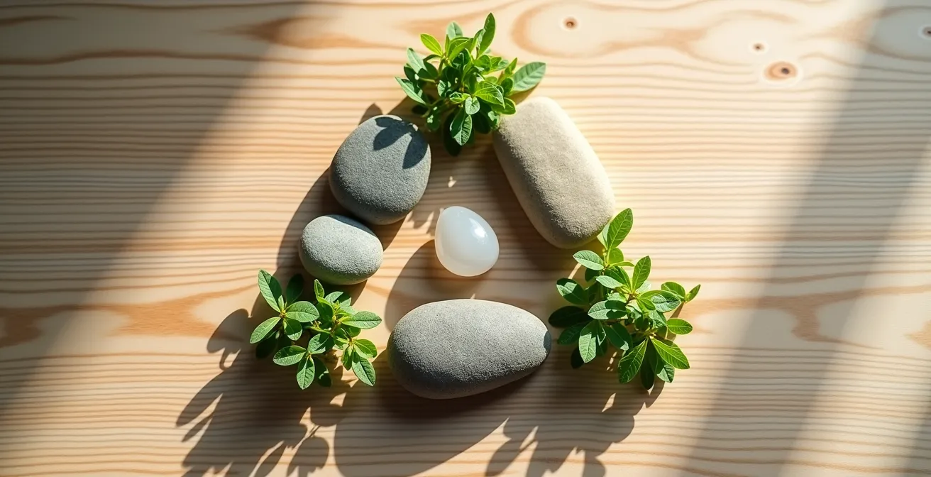 Représentation visuelle du triangle de la santé avec ses trois composantes interconnectées