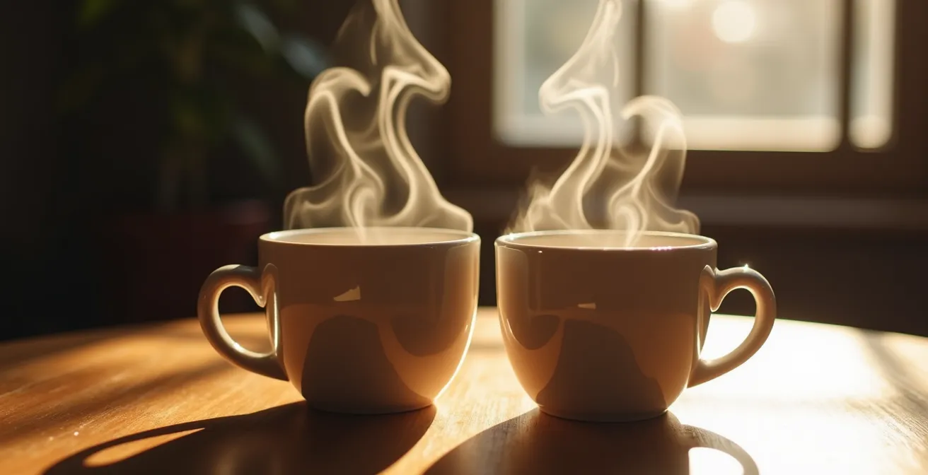 Deux amis dans une conversation intime, l'un réconfortant l'autre avec empathie