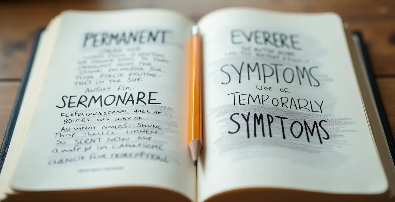 Carnet ouvert montrant deux colonnes de notes manuscrites avec des symboles naturels