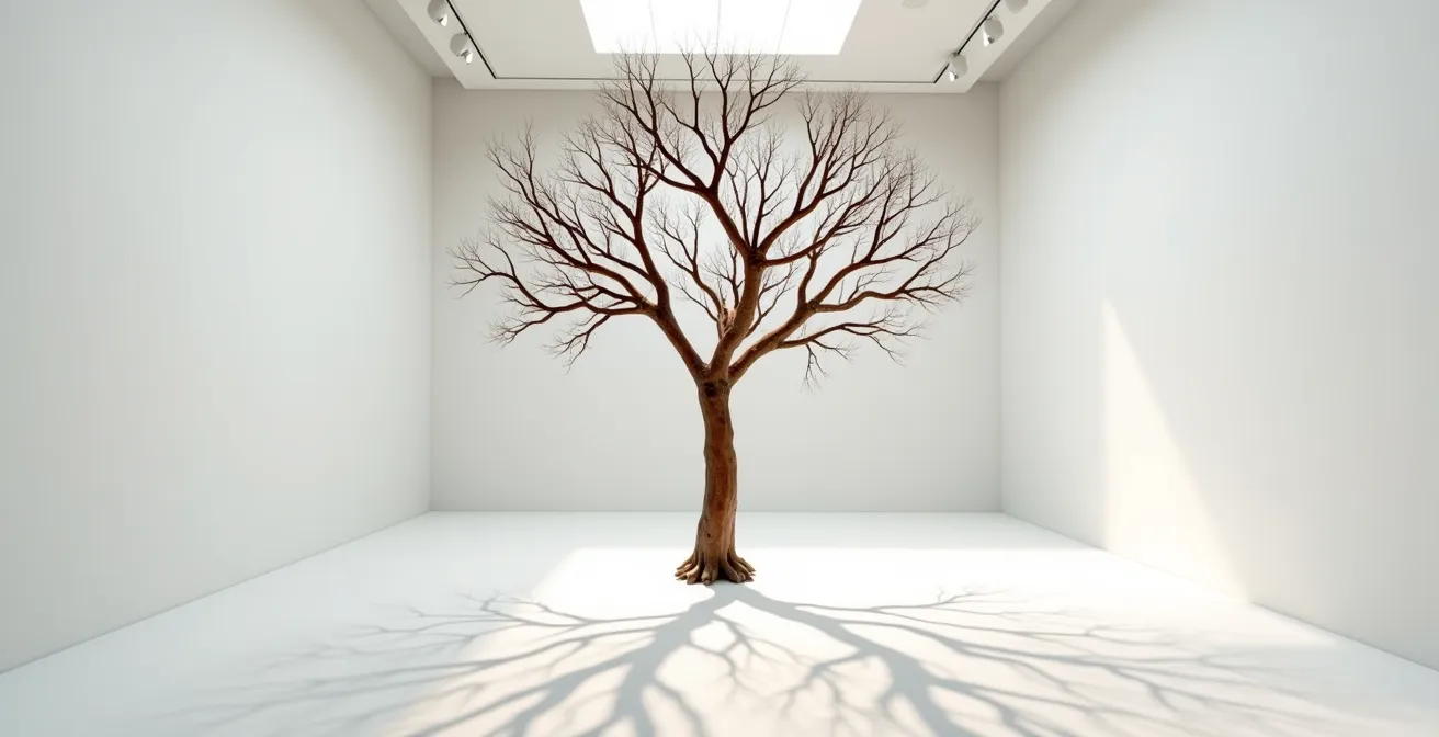 Représentation visuelle d'une carrière portfolio avec plusieurs branches entrelacées