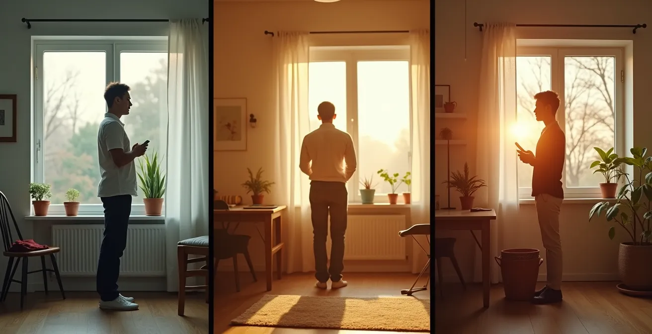 Vue d'ensemble d'une journée rythmée par trois sessions de cohérence cardiaque